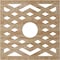 Ekena Millwork Chevron Wood Fretwork Pierced Ceiling Medallion, Red Oak, 26"OD x 6 3/4"ID x 1/4"T CMWP26X26X0250CHRO - alternate 3